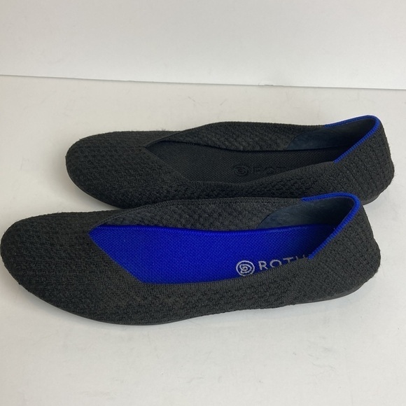 Rothy’s Honeycomb Black Ballet Flats Size 10.5 Discontinued Retired Rare Travel - Picture 7 of 15